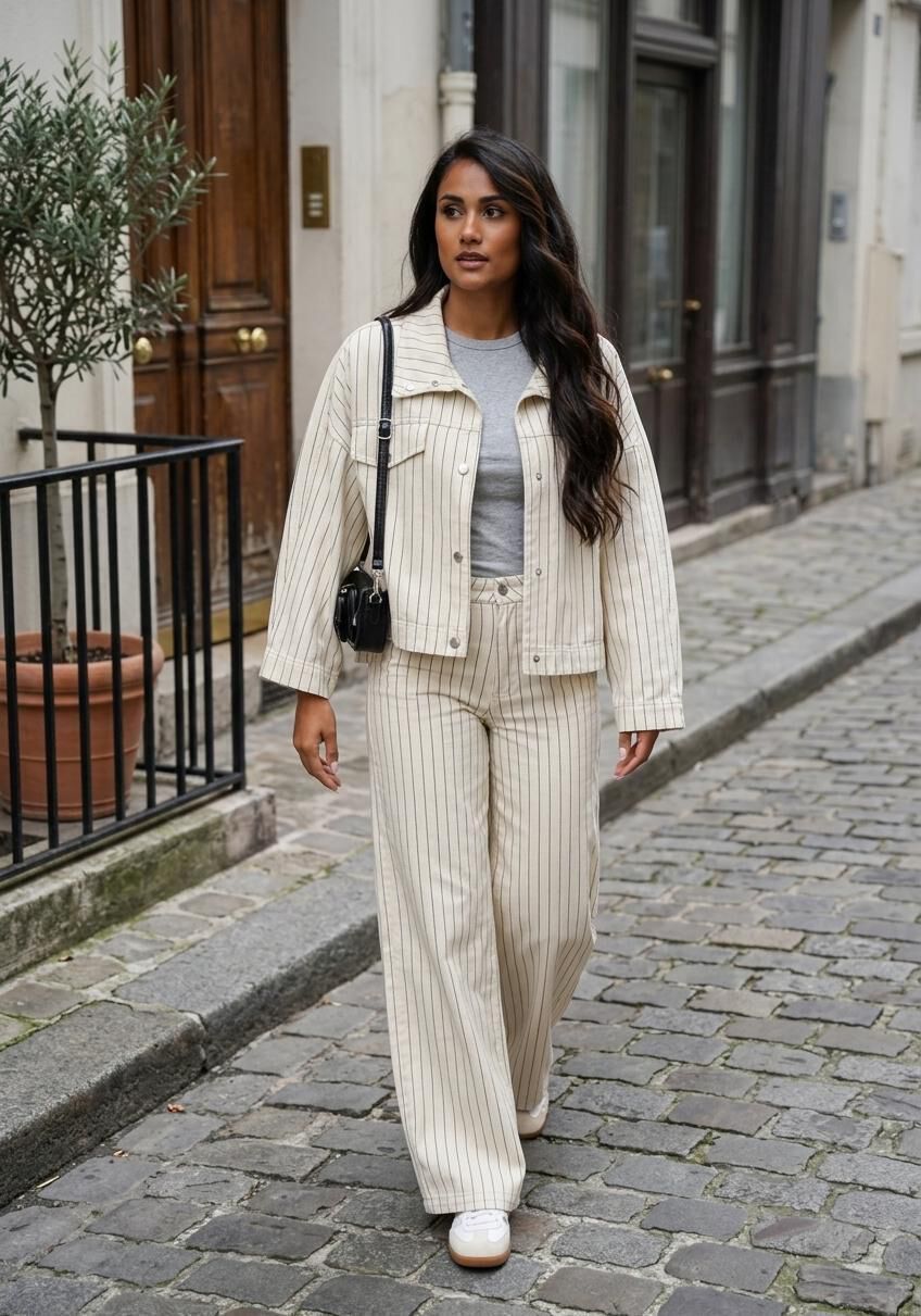 Ecru CO'COUTURE Jack LIGHT PIN BOX JACKET | Omoda