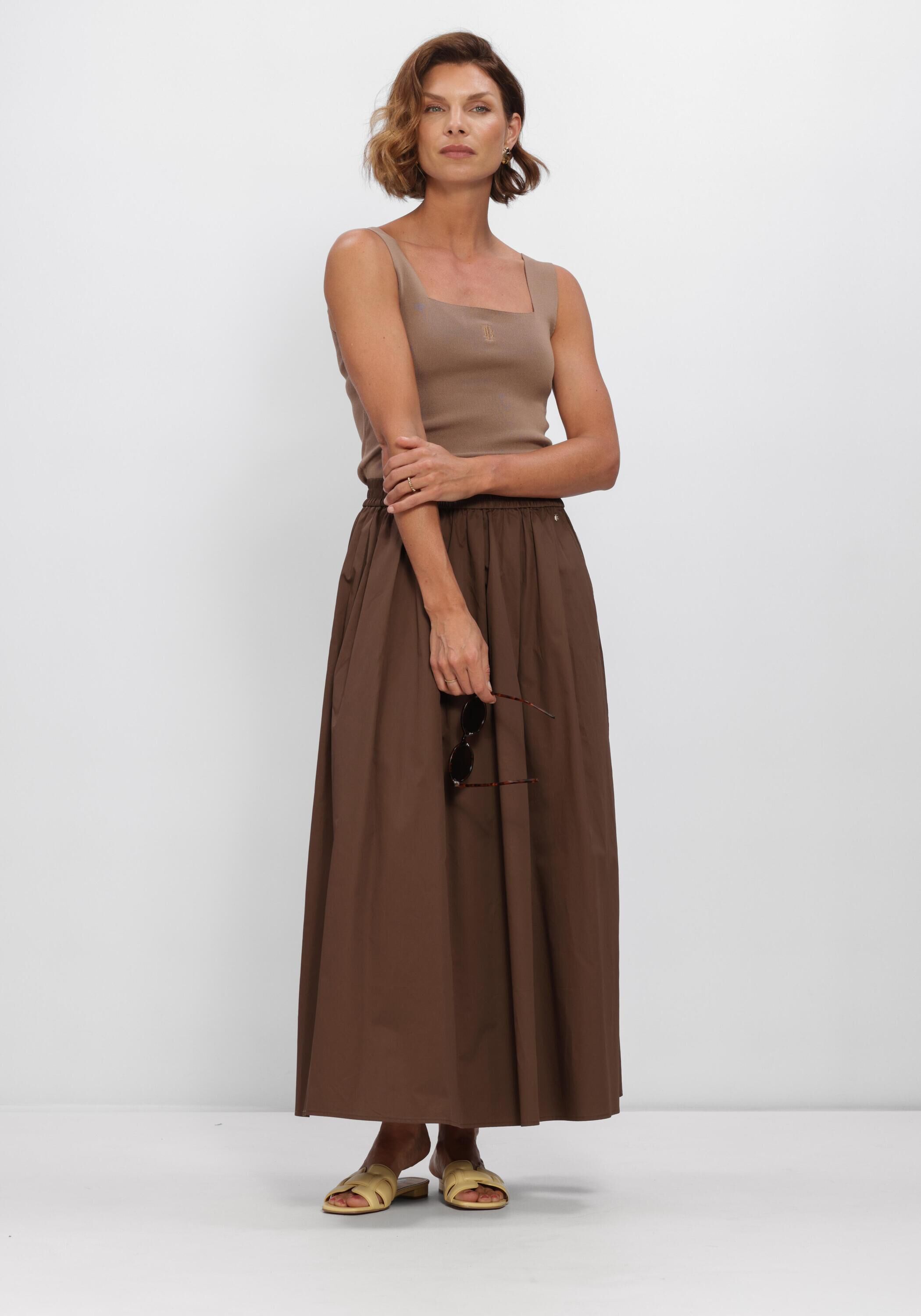akiki Ribbon One Shoulder Top キャメル Bruine IBANA Maxirok SANAI | Omoda