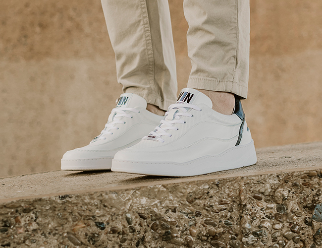 Verton sneakers met een platformzool