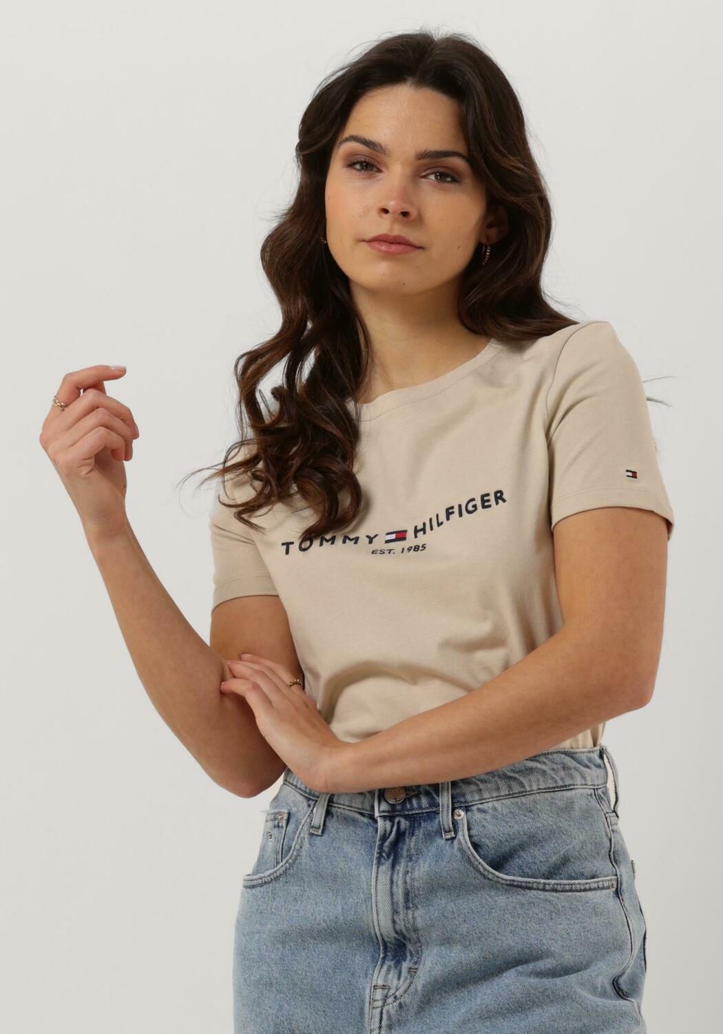 Tommy Hilfiger Beige Cotton Men T-Shirt main image 1