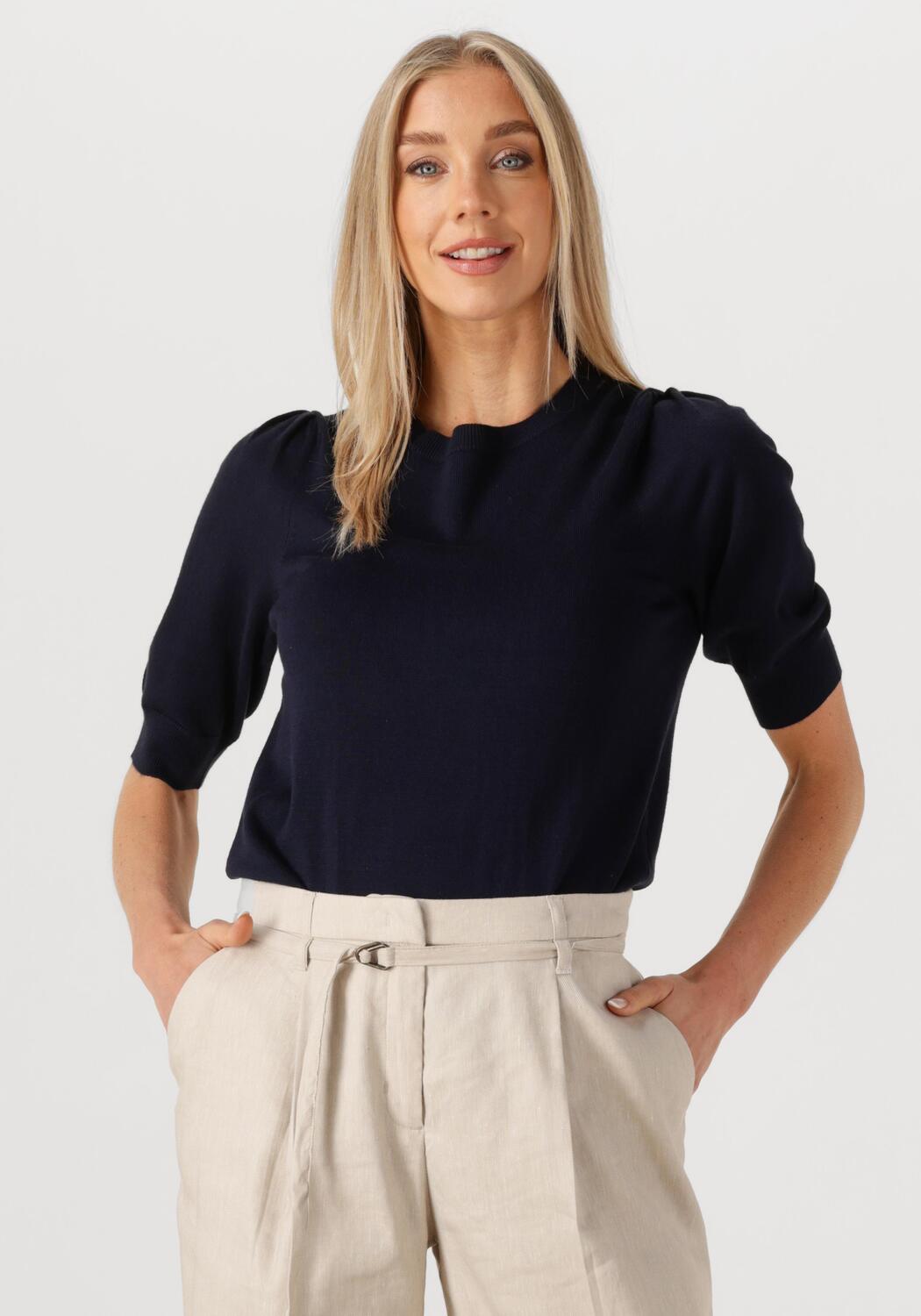 Joe Wenko Women's Soft Pullover Sweater – Short Sleeve, Crew Neck – Lightweight & Stretchy Knit Top