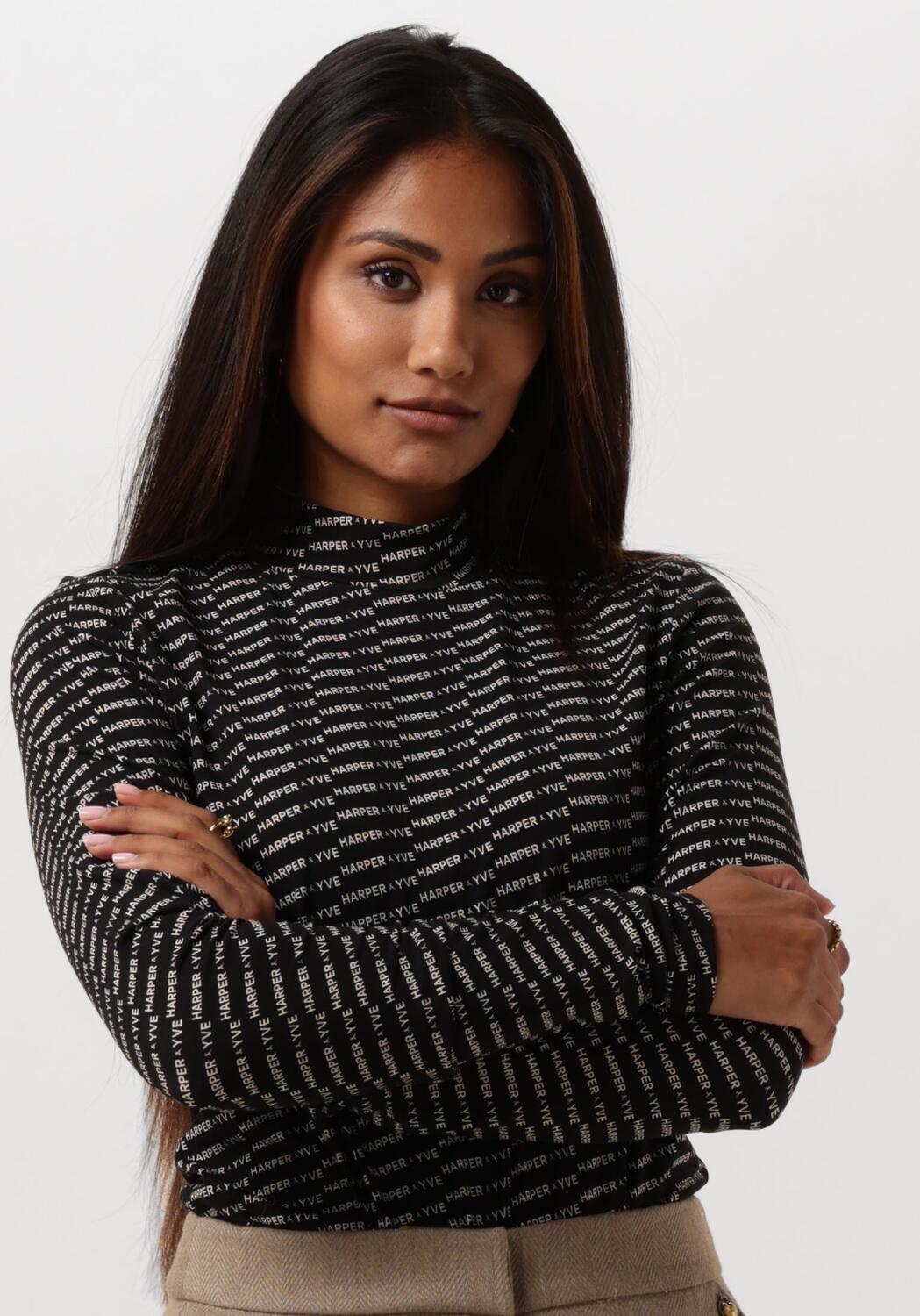 Zwarte HARPER & YVE Top JANE-LS | Omoda