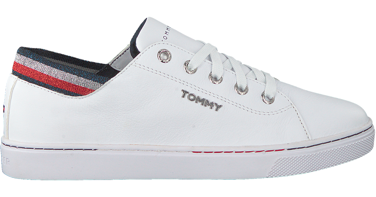 Witte TOMMY HILFIGER Lage sneakers GLITTER DETAIL CITY | Omoda