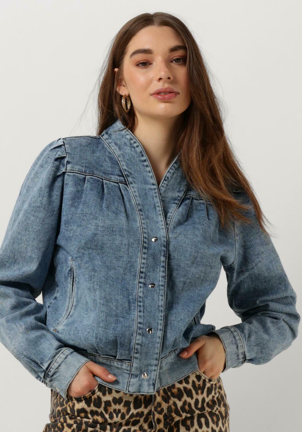 Blauwe LOLLYS LAUNDRY Spijkerjas IRISHLL JACKET LS Omoda