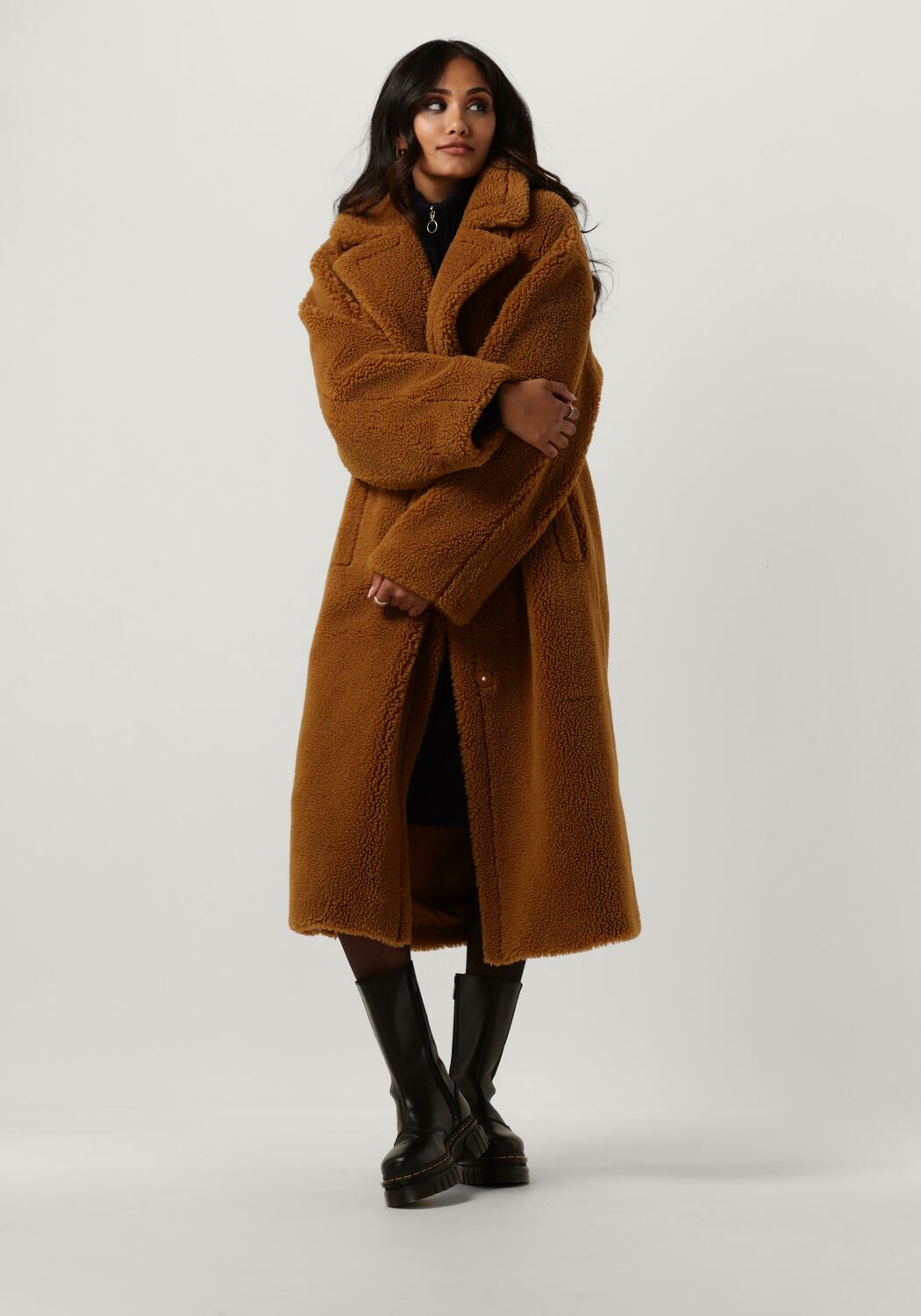 Camel STAND STUDIO Teddy jas MARIA COAT | Omoda