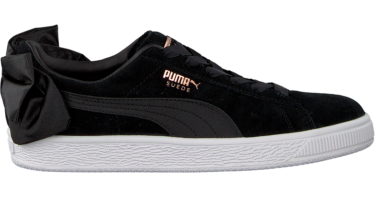 Zwarte PUMA Sneakers SUEDE BOW WOMEN | Omoda