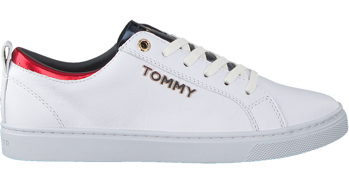 Witte TOMMY HILFIGER Sneakers CITY SNEAKER METALLIC | Omoda
