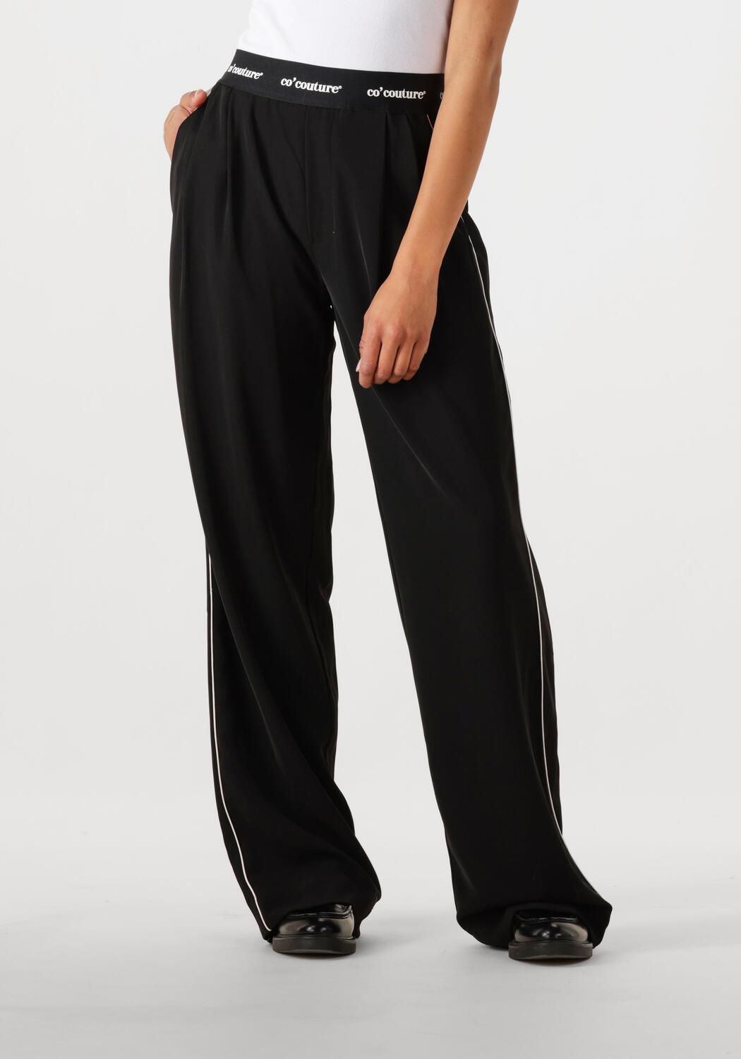 Co´Couture - Aminacc Logo Piping Pant 31482 - 96 - Black