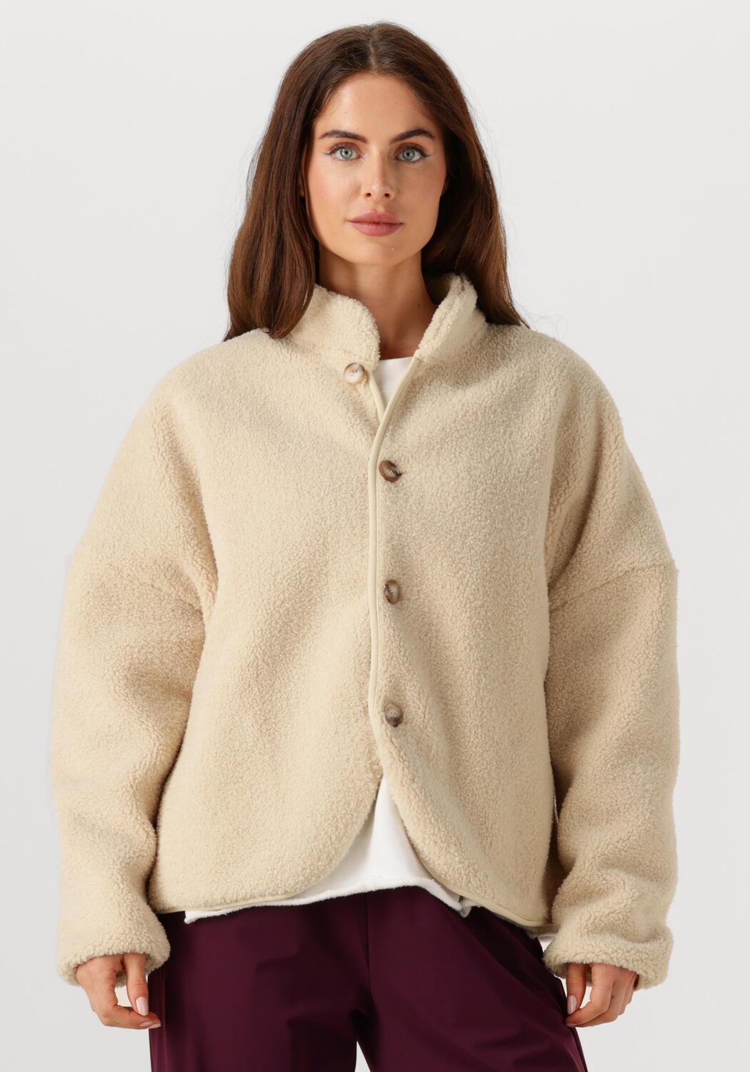 Beige PENN & INK Teddy jas JACKET W25C281 | Omoda