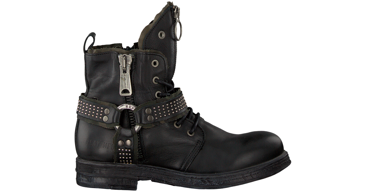 biker boots replay