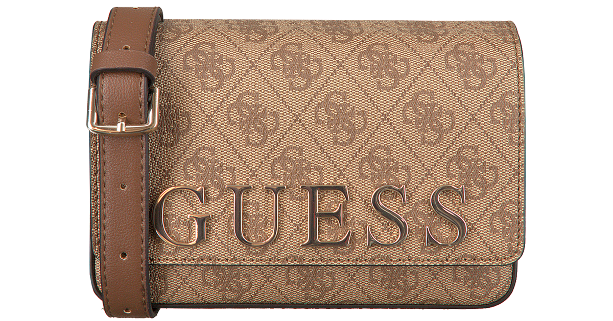 Grijze GUESS Heuptas BLUEBELLE CROSSBODY BELT BAG Omoda