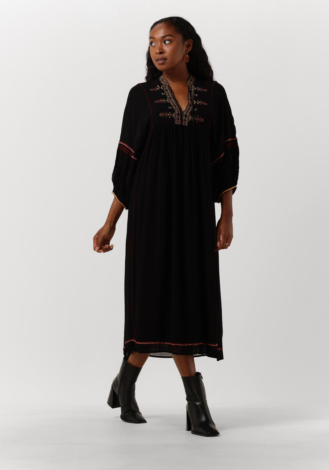 Zwarte VANESSA BRUNO Maxi jurk VERONICA DRESS | Omoda
