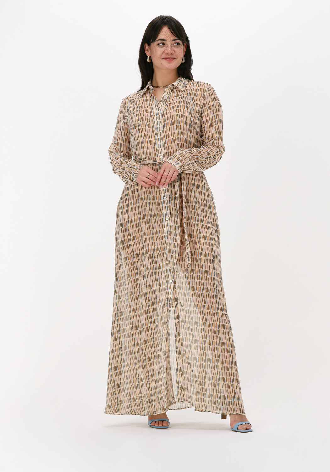 Turquoise EST SEVEN Maxi jurk EST MAXI DRESS Omoda