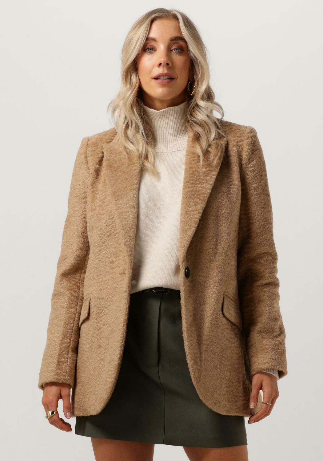 Fluffy blazer top