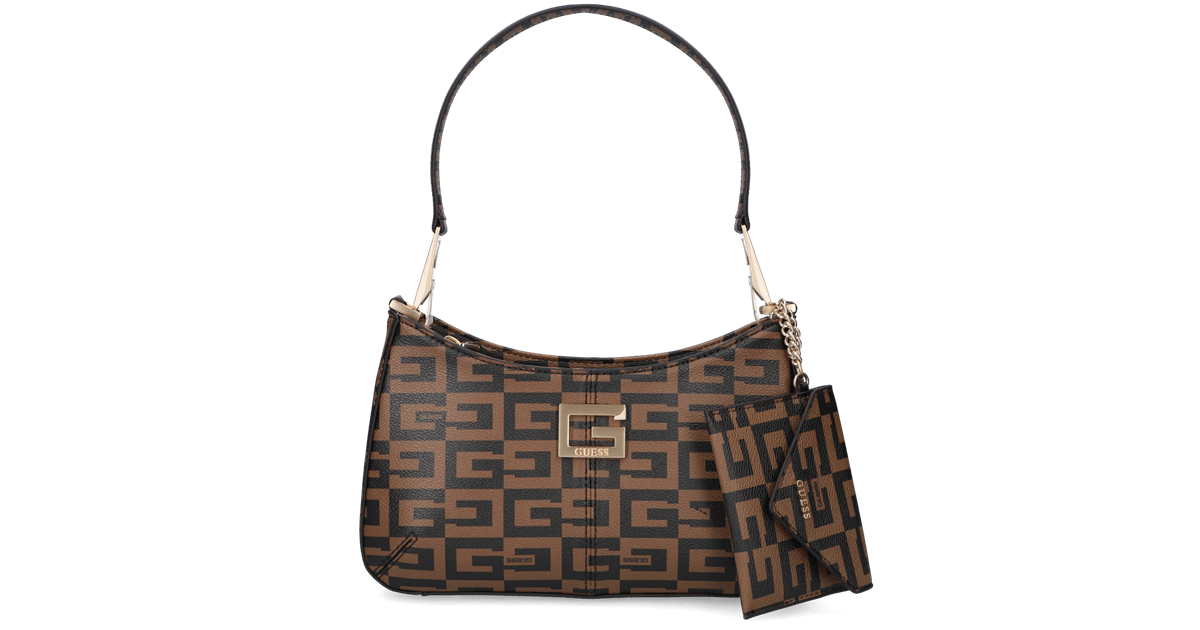 Bruine GUESS Schoudertas 40TH ANNIVERSARY SHOULDER BAG Omoda