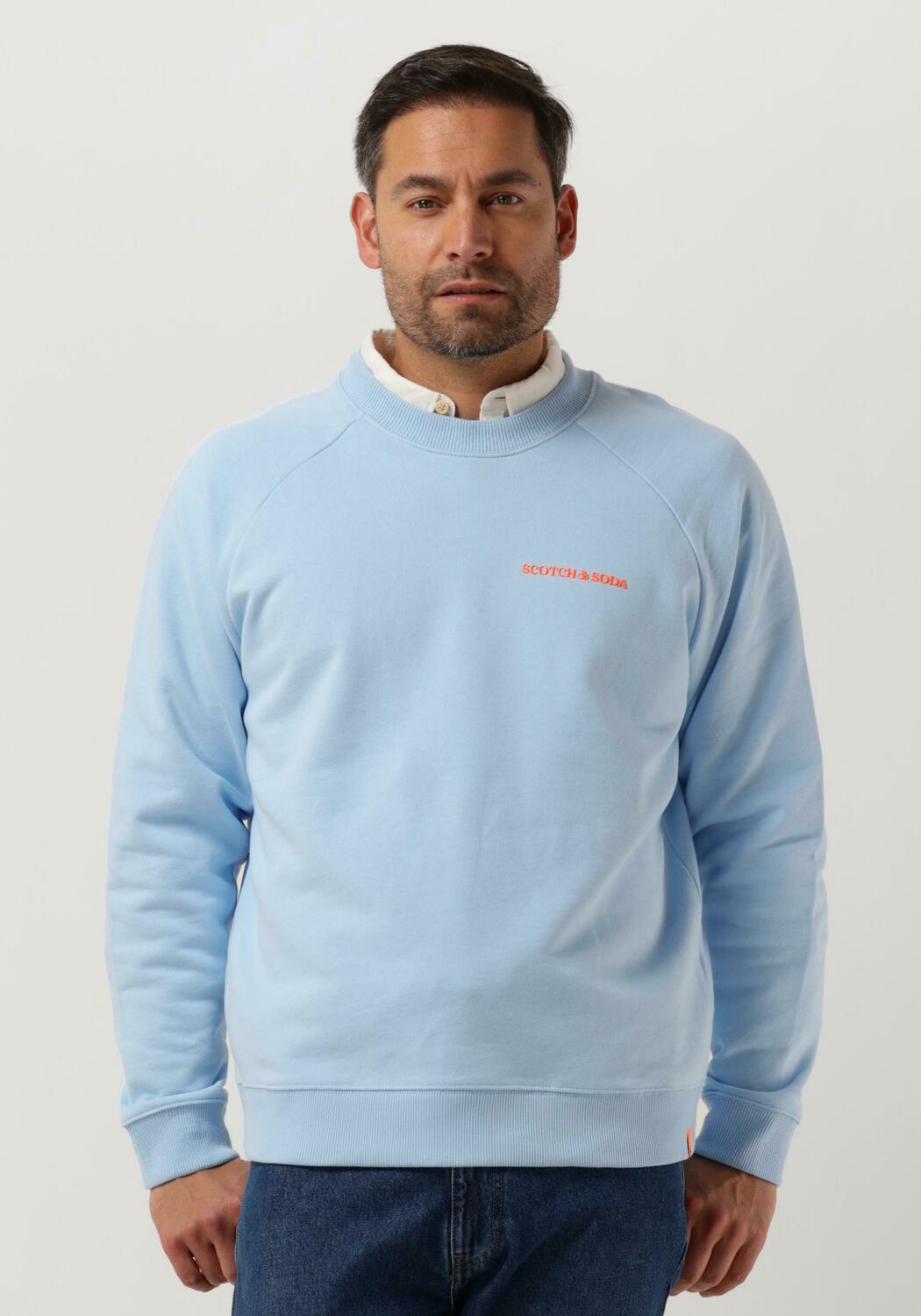 Scotch and soda blauw sweatshirt hotsell