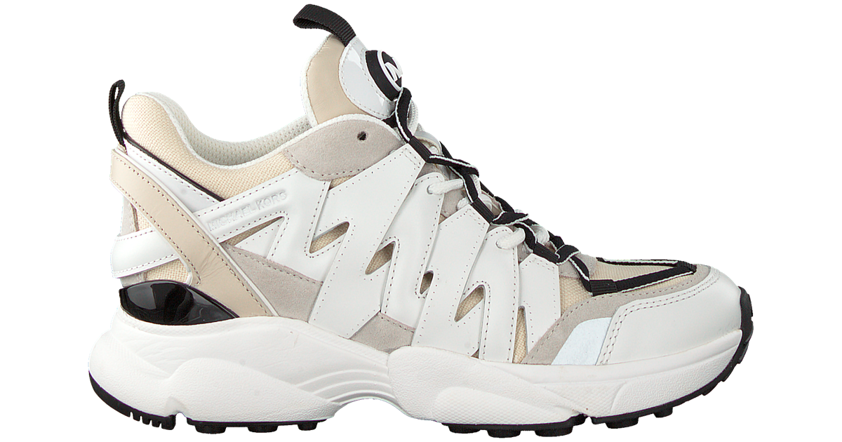 michael michael kors hero leather and mesh trainer