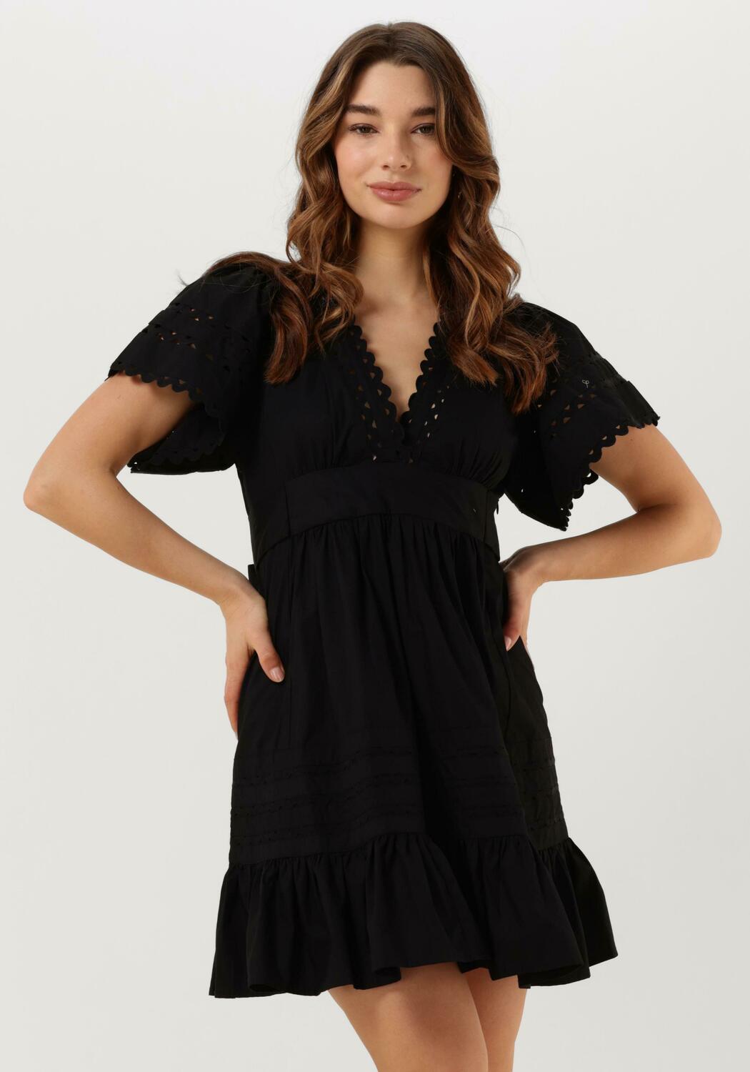 Zwarte ANTIK BATIK Mini jurk RODA MINI DRESS | Omoda