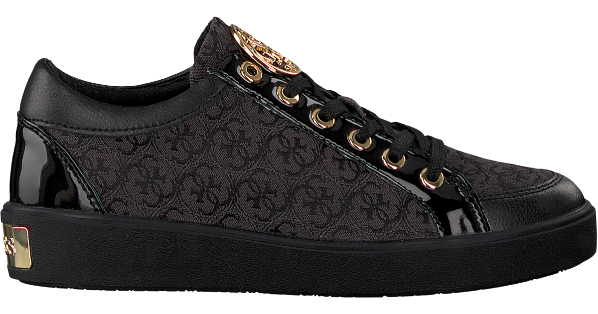 Guess Dames Sneakers Zwart logo sneaker | Van den Assem