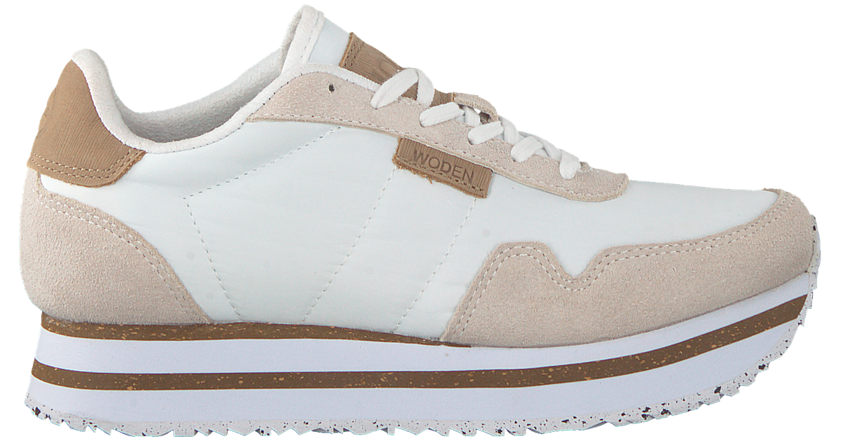 Witte WODEN Sneakers NORA II PLATEAU | Omoda