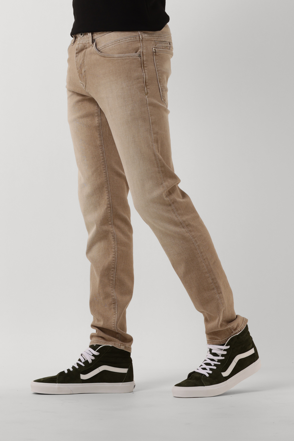 Beige VANGUARD Slim fit jeans V850 RIDER COLORED FIVE POCKET Omoda