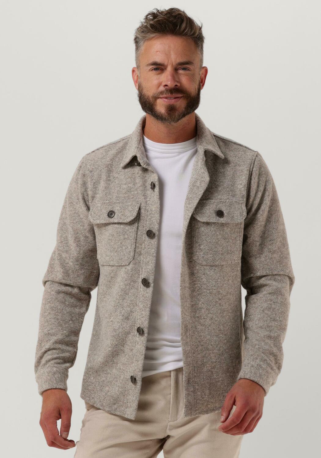 Marc O'Polo Herren Overshirt In Beige Kaufen