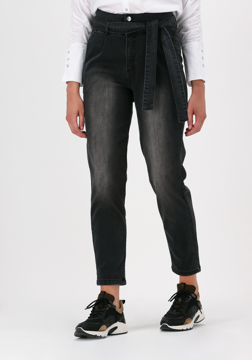 Grijze CO'COUTURE Mom jeans DENZEL DAKOTA PANT Omoda