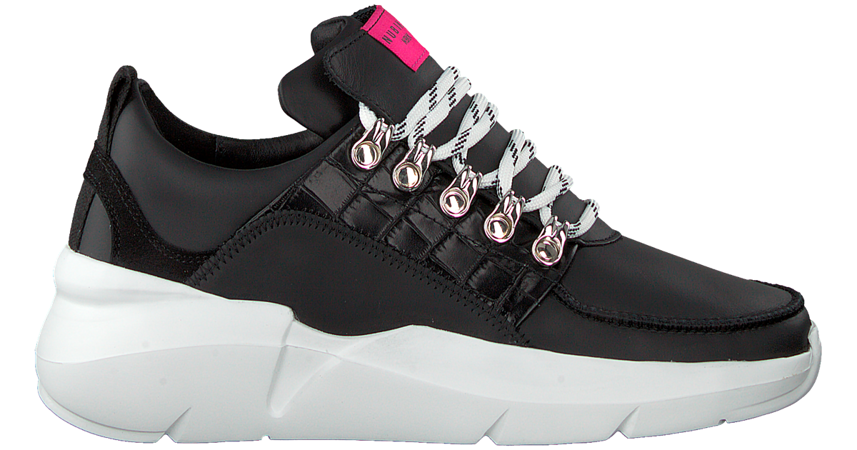 Nubikk Lucy Royal sneaker van leer met crocostructuur - Vindjeschoen.nl