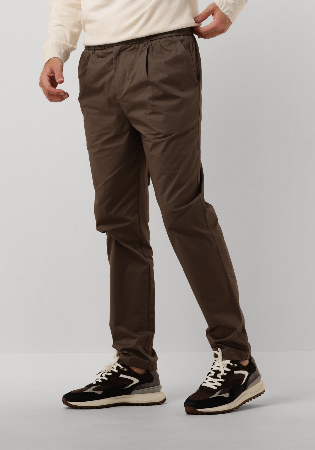 Bruine SCOTCH & SODA Chino RELAXED SLIM-FIT STRETCH POPLIN JOGGER