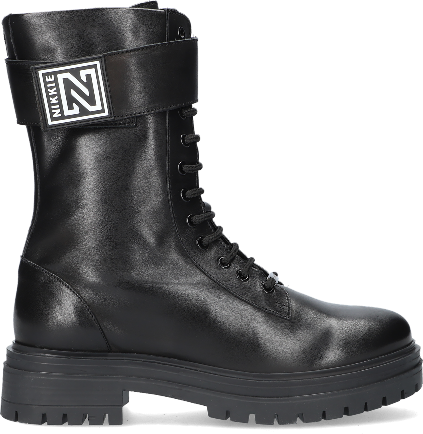 Zwarte NIKKIE PHILEIN HIGH BOOTS Veterboots | Omoda