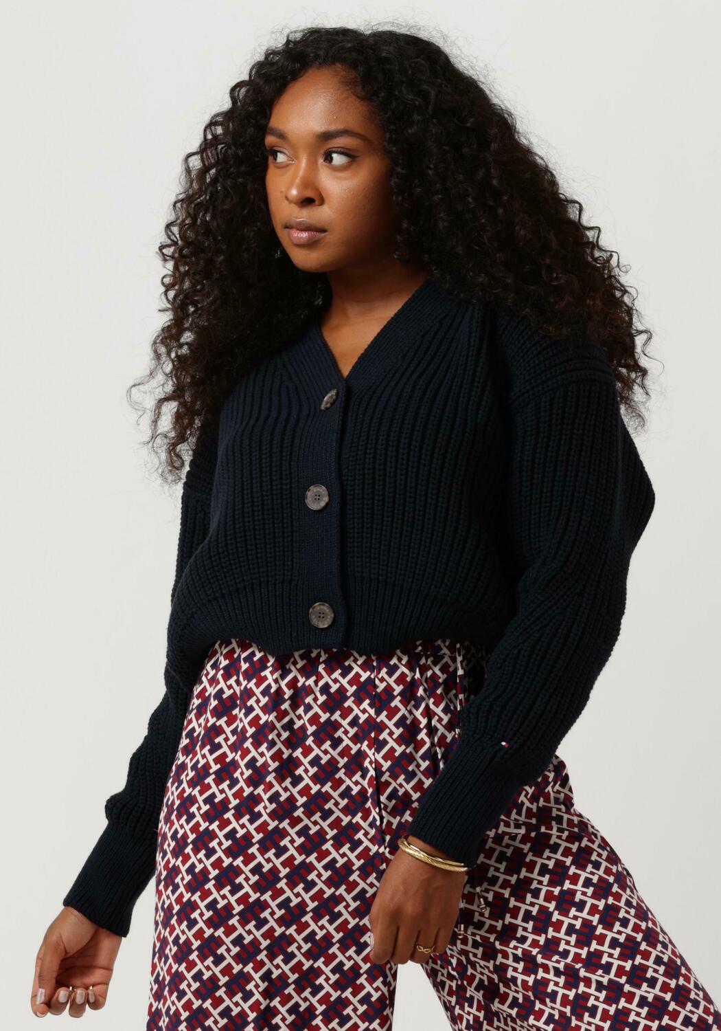 S Vmdofwool LS V-nk Button Cardi Ga Noos Women's Sweater, Dark Forest