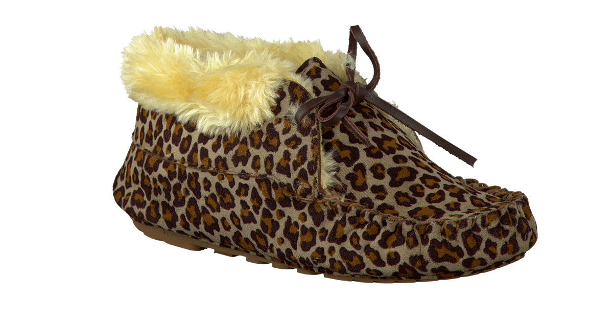 Bruine RUBY BROWN Pantoffels 8888 | Omoda