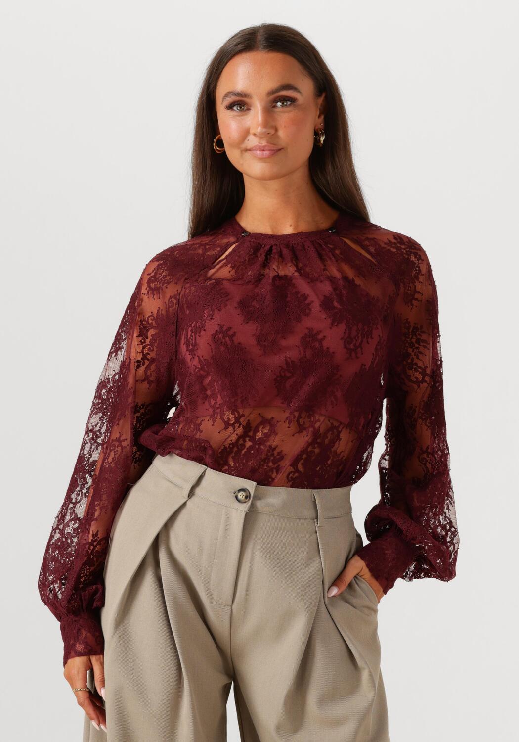 Gaelle Blouse - Bordeaux main image 1