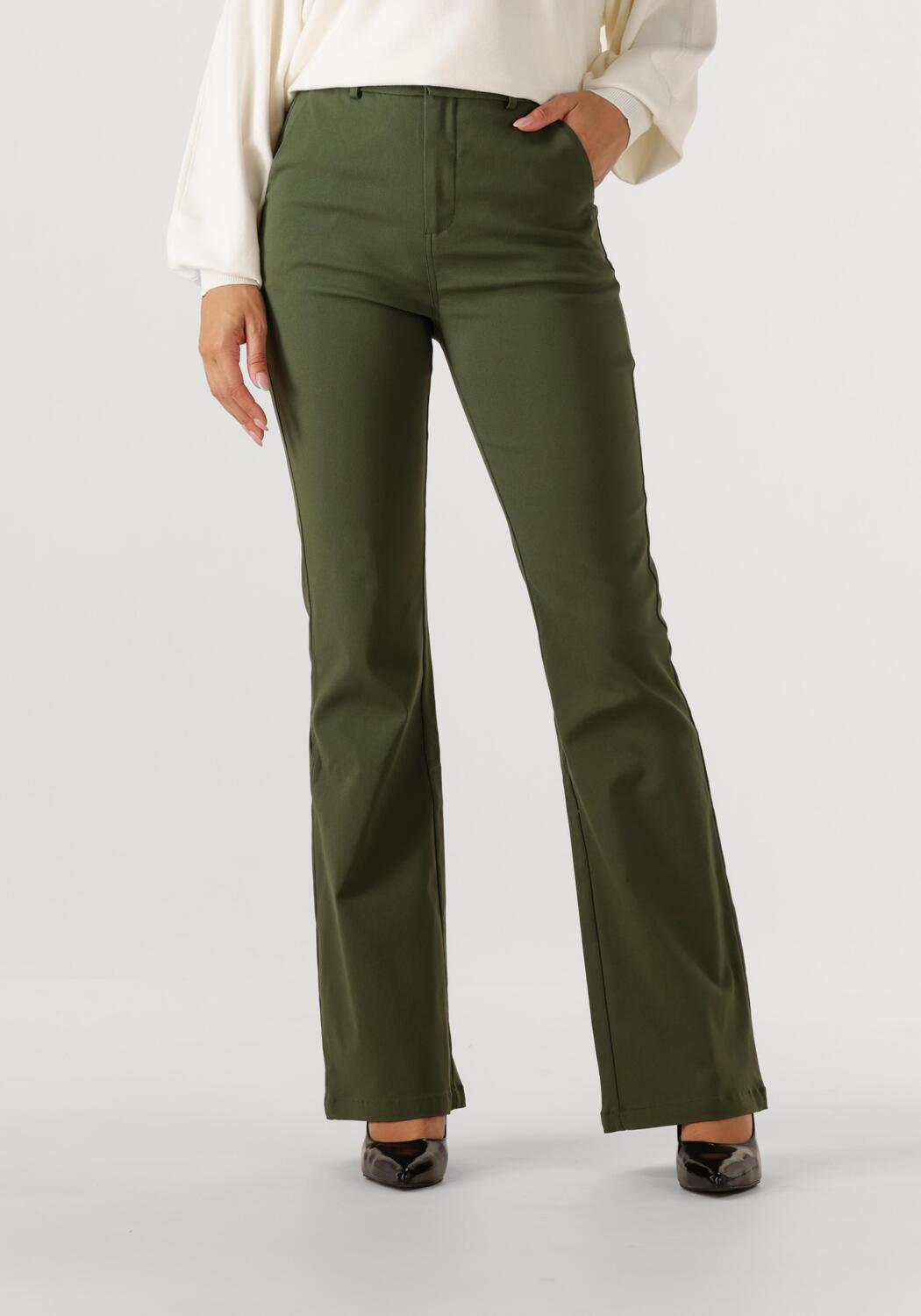 Carma Flared Pants Pant Dark Grey