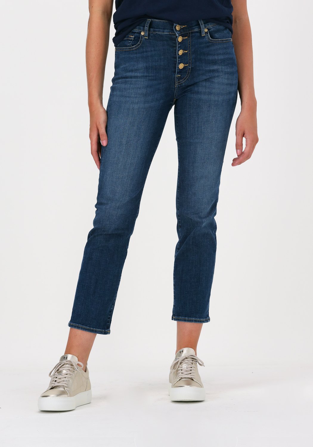MSGM Straight Jeans in het Blauw Dames Kleding voor voor Jeans voor 7/8 en cropped jeans 
