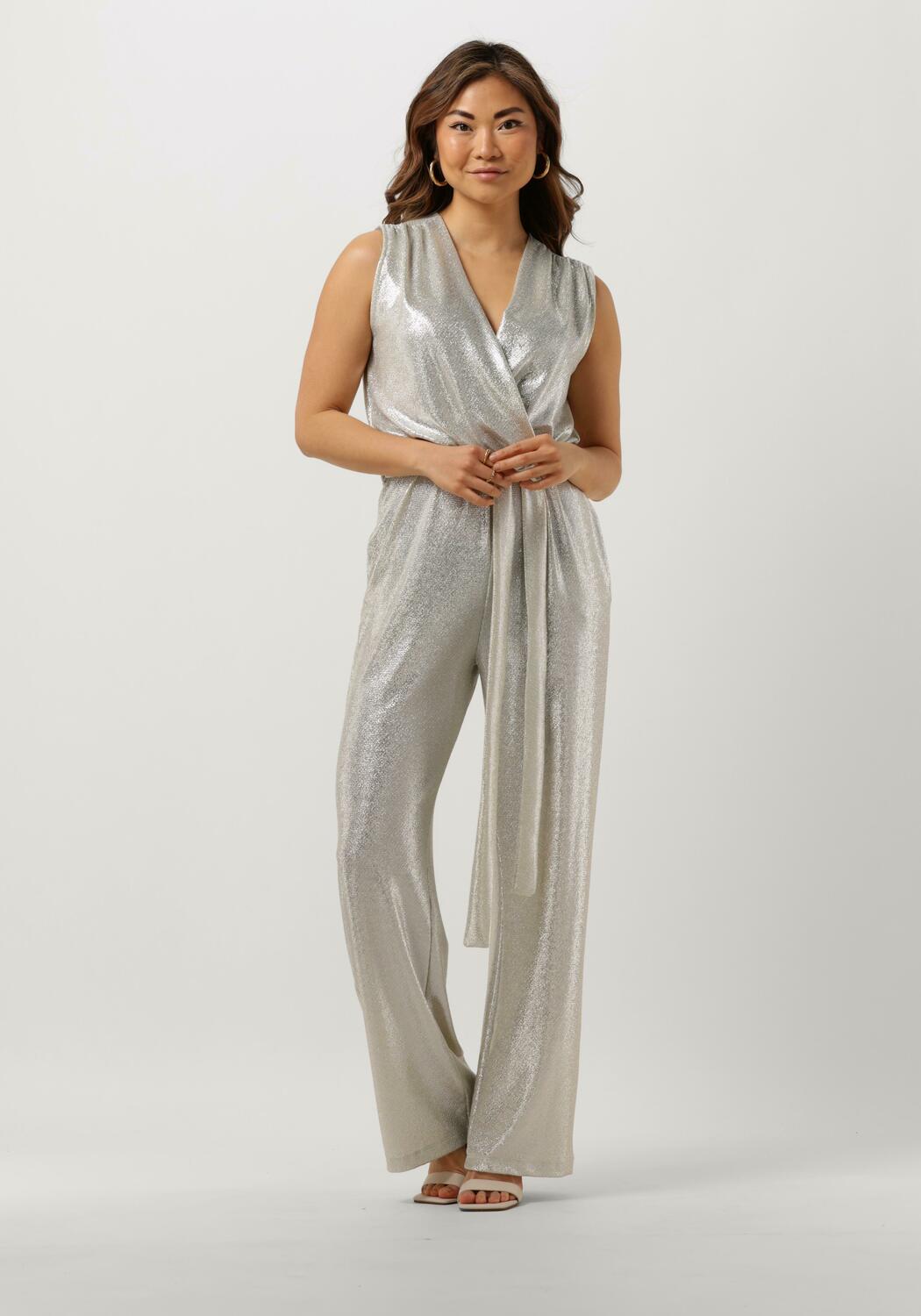 Zilveren NOTREV Jumpsuit NVBERNICE JUMPSUIT GLITTER Omoda