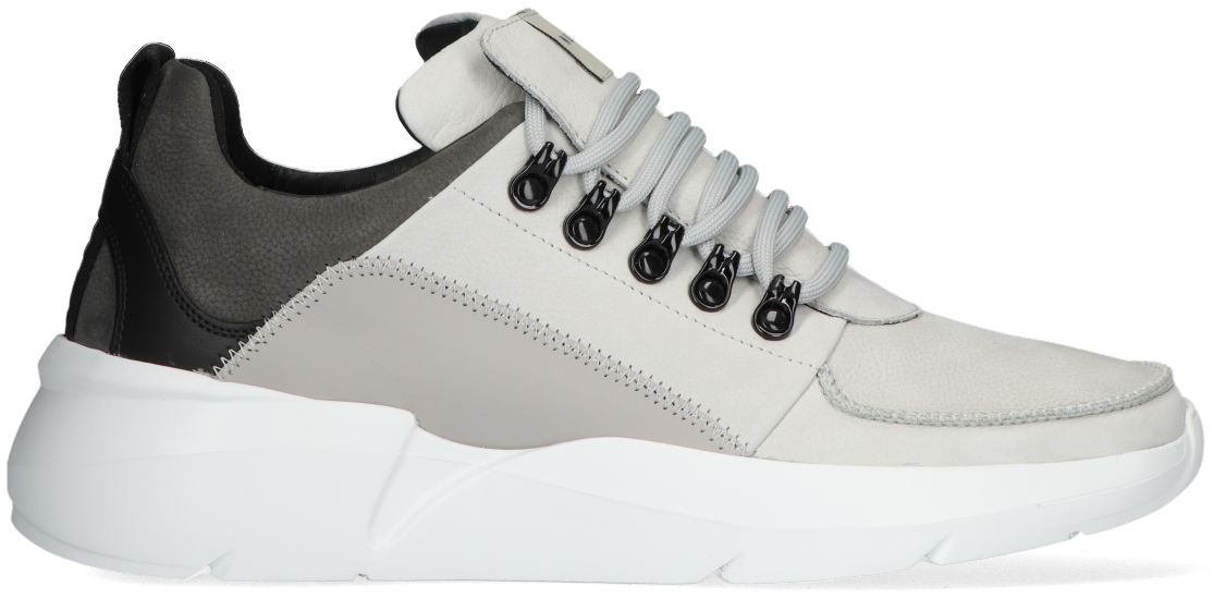 Nubikk Heren Sneakers Grijs nub zilver bergsluiting sneaker | Van den Assem