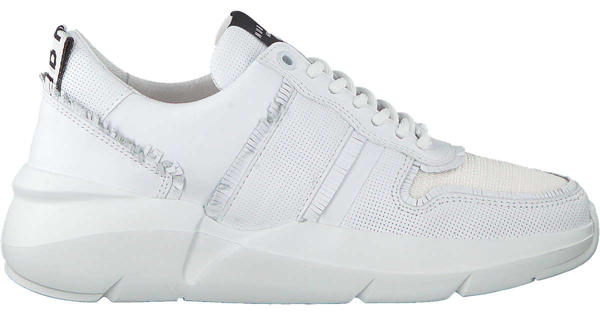 Nubikk Dames Sneakers Wit combi perf sneaker | Van den Assem