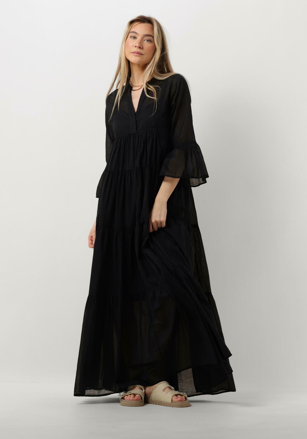 Zwarte DEVOTION Maxi jurk MANOUSIA