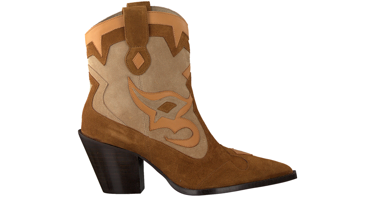 Cognac TORAL Enkellaarsjes 12365 | Omoda