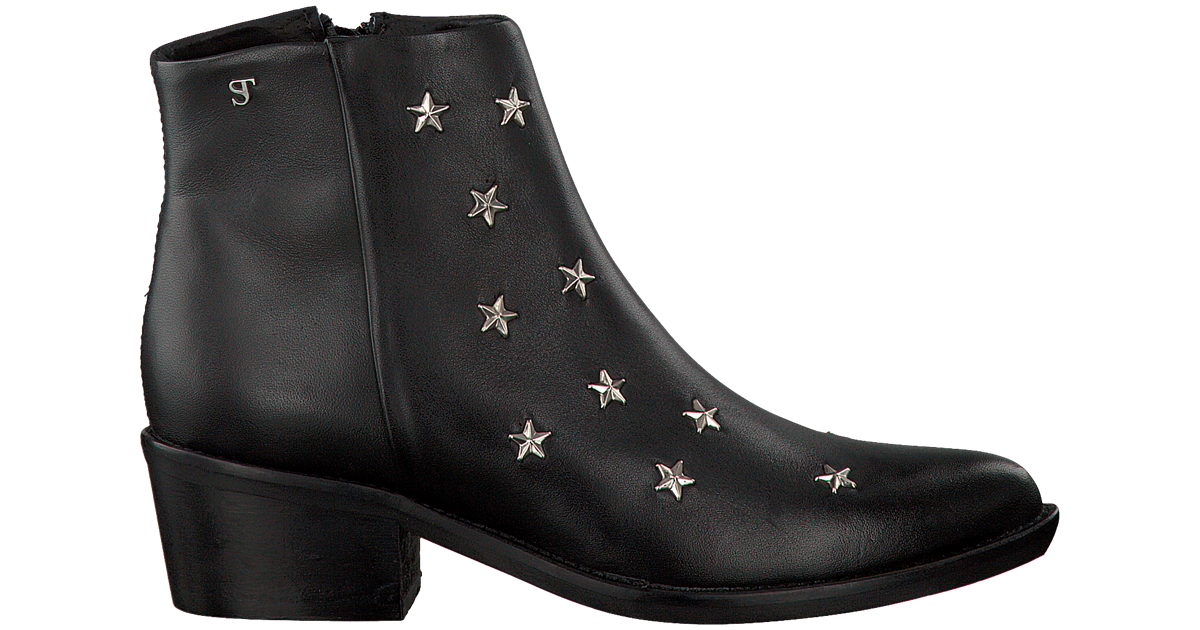 Zwarte SUPERTRASH Enkellaarsjes CHARLIE STARS | Omoda Zwarte SUPERTRASH Enkellaarsjes CHARLIE STARS | Omoda