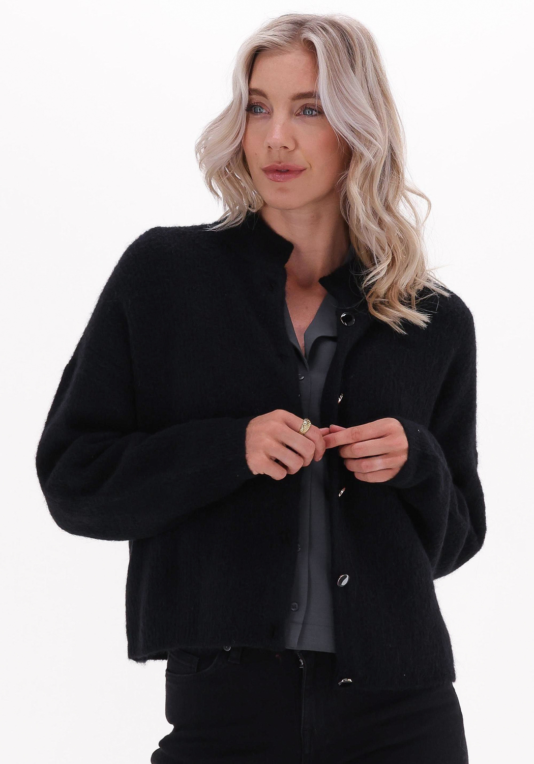 Gestuz - AlphaGZ Short Cardigan NOOS - Black