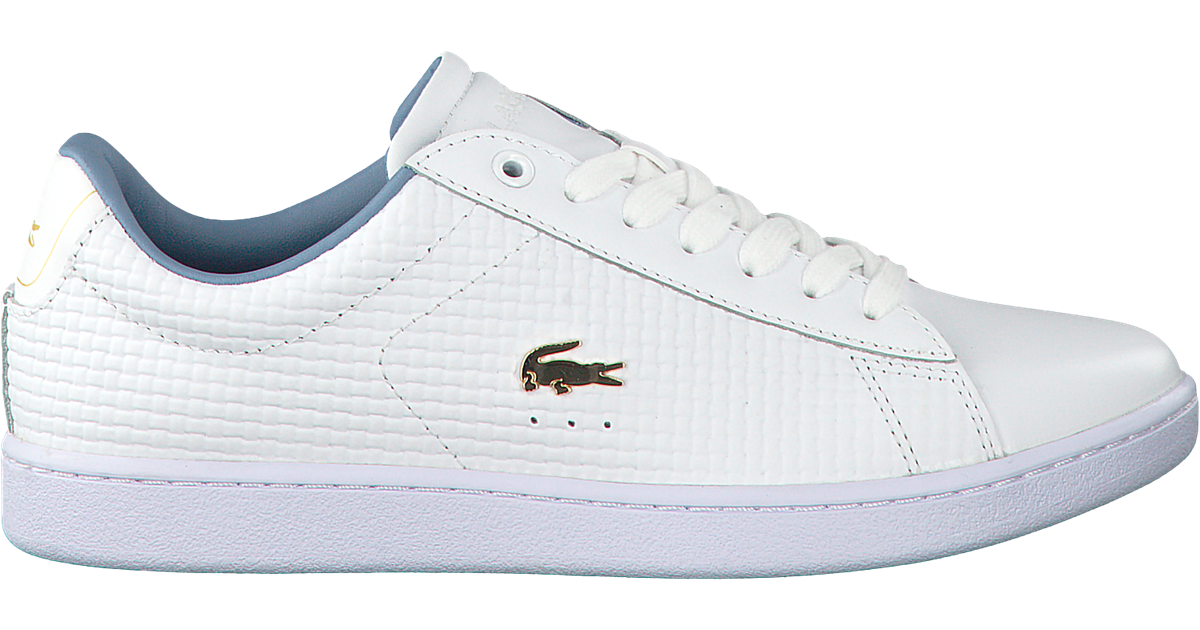 Witte LACOSTE Sneakers CARNABY EVO DAMES | Omoda