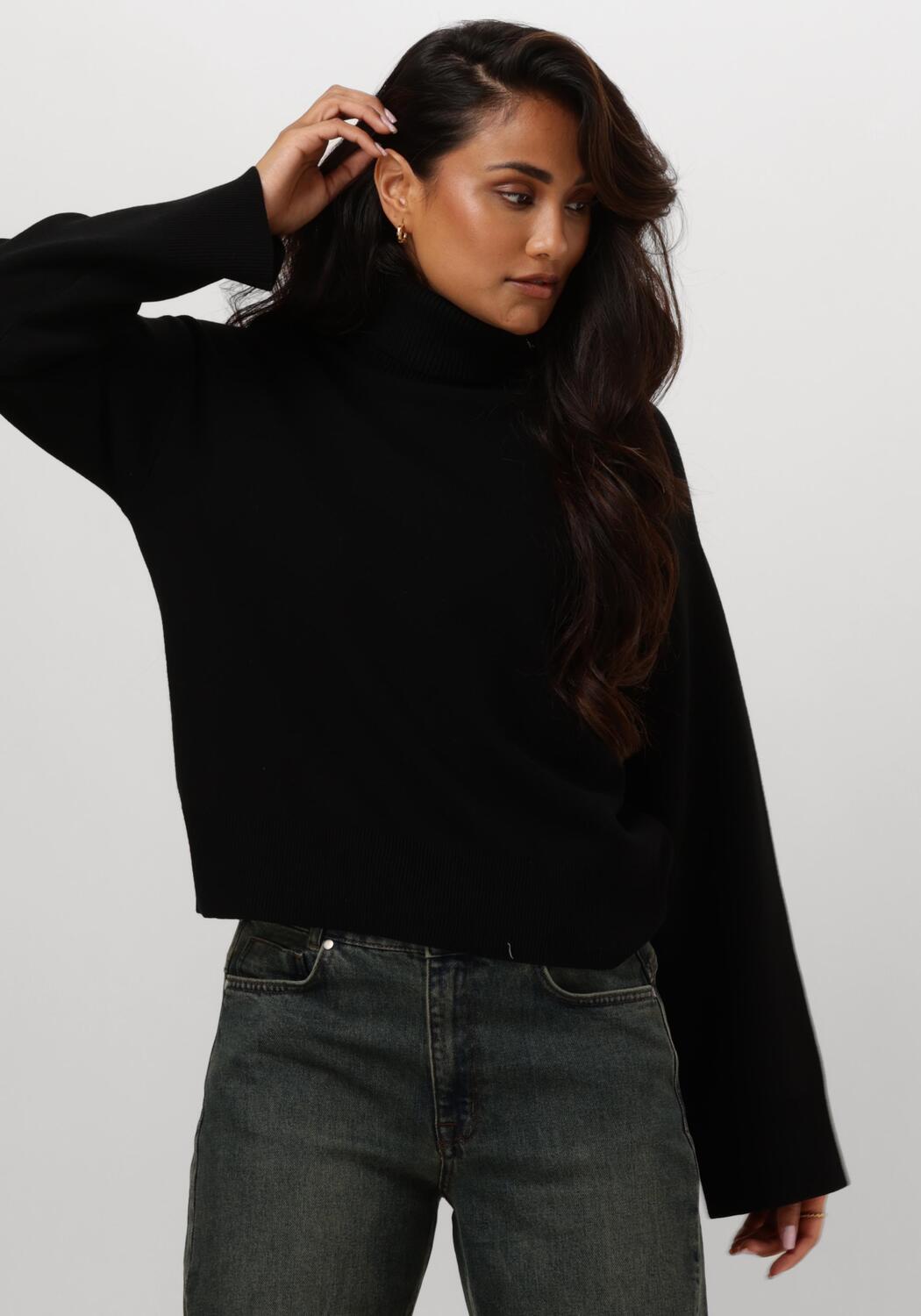 Rode SELECTED WOMEN Trui SLFKAMMA LS KNIT ROLL NECK