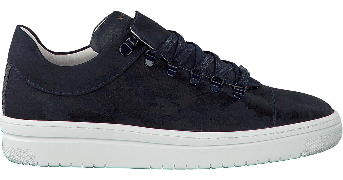 Nubikk – Lucy Fringe – Blauw leer sneaker – Elias Shoes – Schoenen webshop