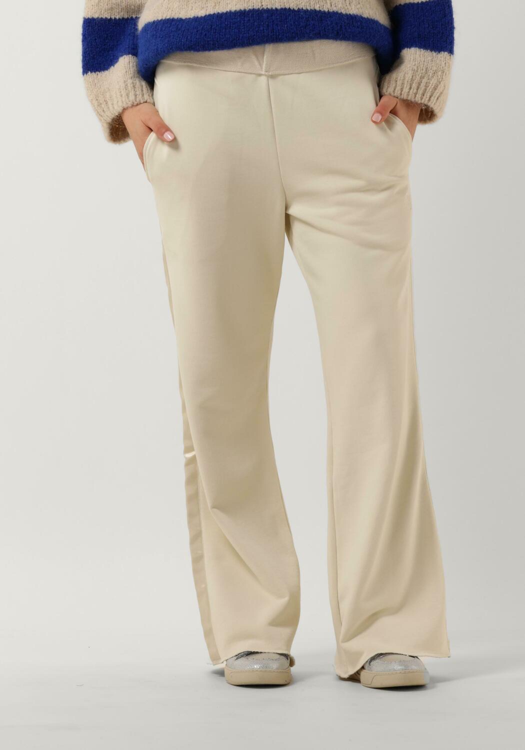 Beige 10DAYS Wijde broek FOLDED WAISTBAND JOGGER Omoda
