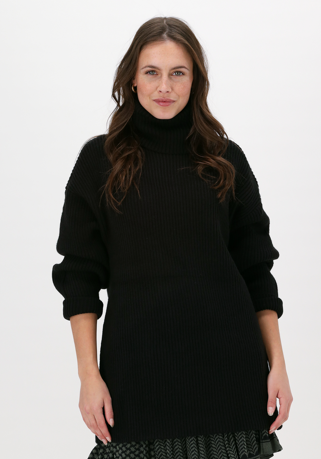 Zwarte RIANNE MEIJER x NAKD Trui HIGH NECK RIBBED SWEATER Omoda