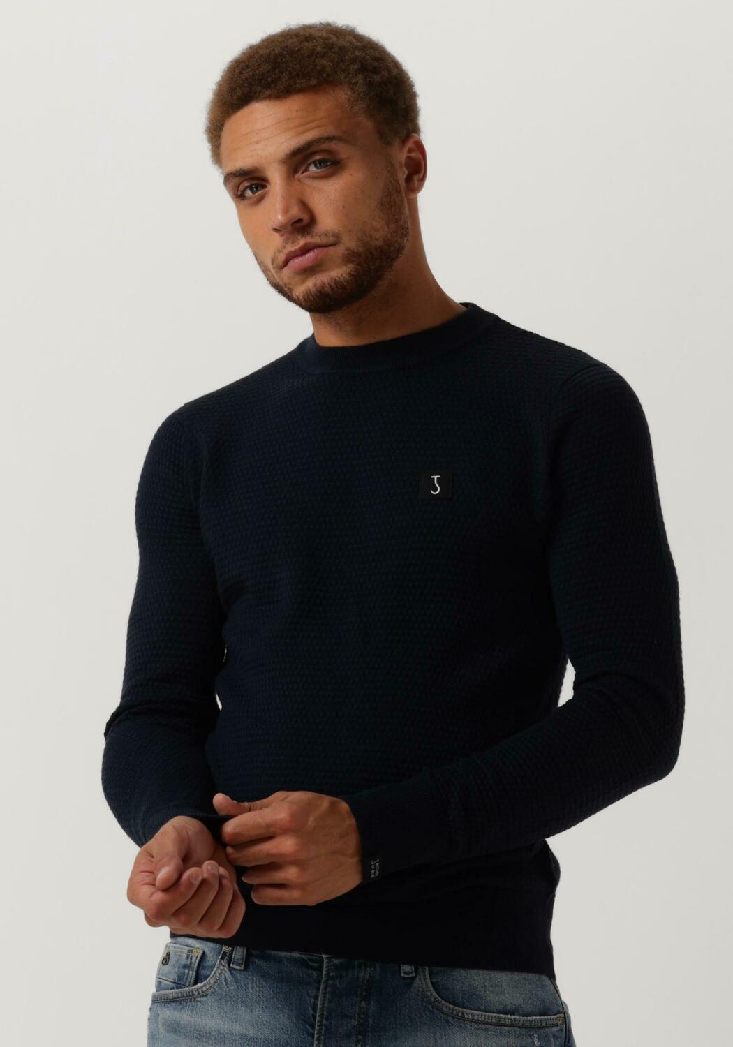 Schott PULL COL ROULÉ TORSADÉ - Trui - marine/blauw