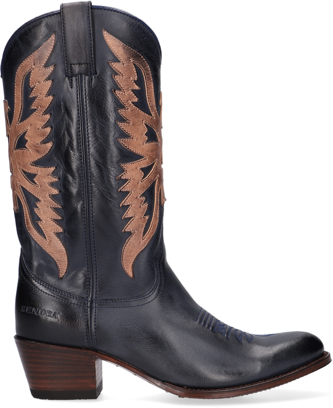 Blauwe SENDRA 12763 Lange laarzen | Omoda