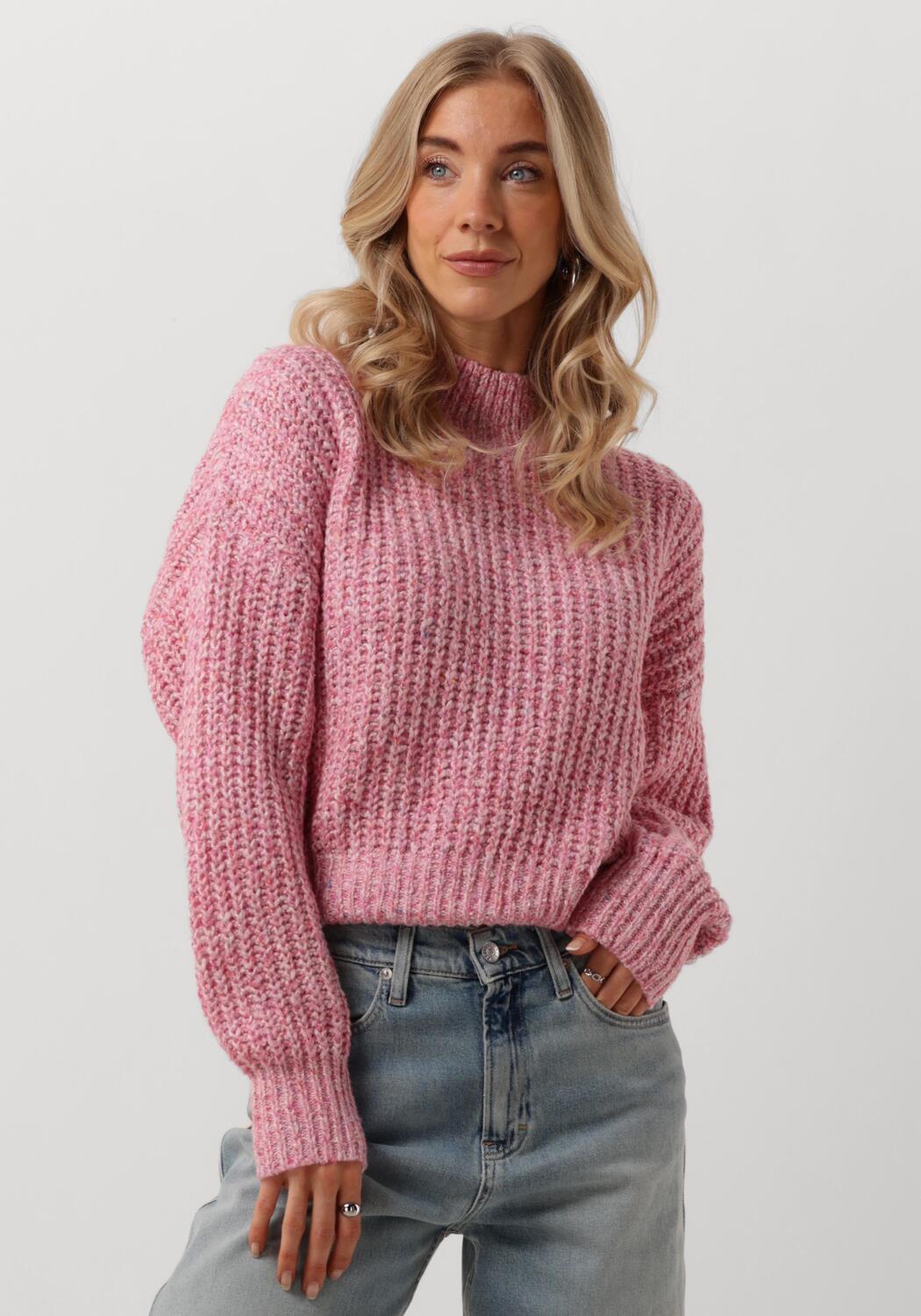 Roze ANOTHER LABEL Trui DYLAN KNITTED PULL | Omoda
